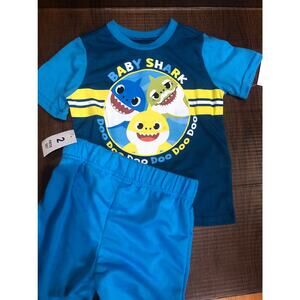 Baby Shark 2 piece shorts set